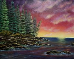 Pine sunsrise